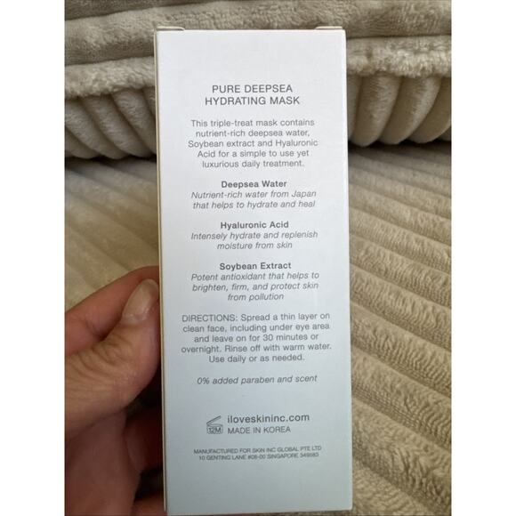SkinInc Pure Deep Sea Hydrating Mask 1 oz/ 30 mL Exp 08/2027 Sealed Full Size - Picture 5 of 7